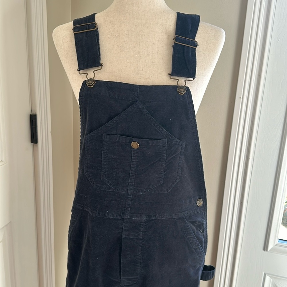 Faherty Brand Organic Cotton Velvet Mechanic Overalls